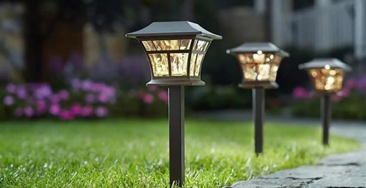 landscape lighting installation services with professionally installed pathway lights in Tacoma, WA
