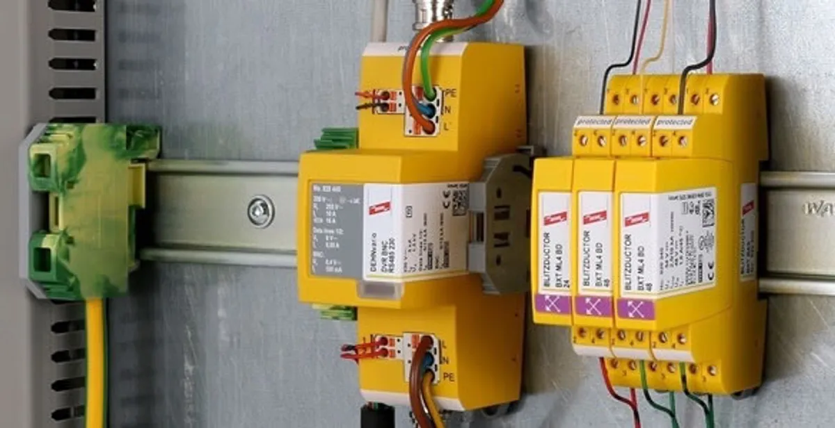 lightning surge protection system with surge suppressors installed by electrical service professionals in Tacoma, WA