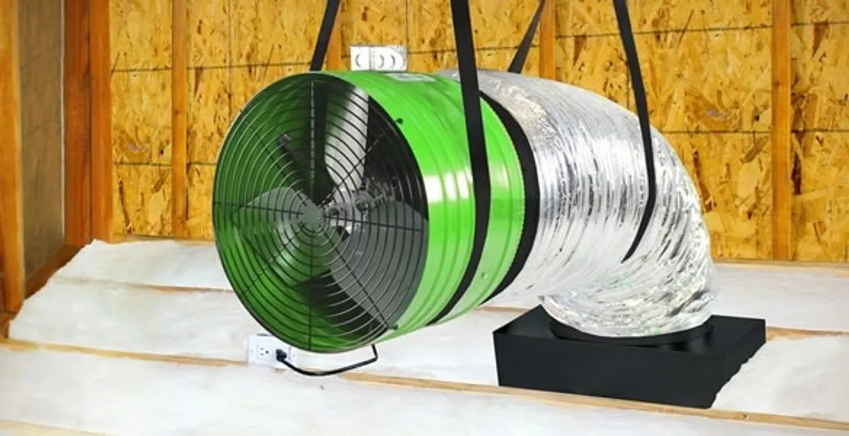 whole house fan installation services with professionally mounted ventilation fan system in Tacoma, WA